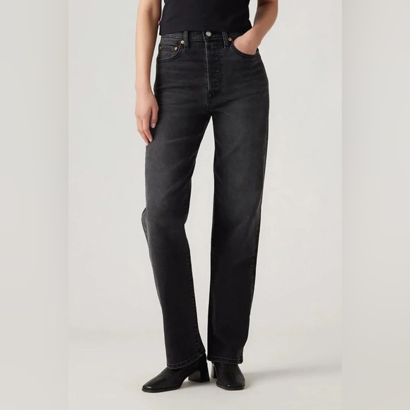 Levi's Denim - Levi's Ribcage Straight Leg Women's Jeans in Black
